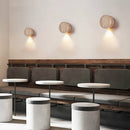 Axyaa Yellow Travertine Wall Light, Natural Stone LED Sconce for Bedroom, Aisle, Restaurant
