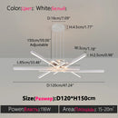 Axyaa LED Ceiling Lamp: Modern, Energy Efficient, Black Chandelier for Living Room, Bedroom