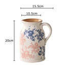 Axyaa Blue White Porcelain Vase Plant Pots Floral Room Decor