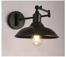 Axyaa Retro Folding Arm Wall Lamp for Bedroom, Living Room, Study - Antique Iron Design
