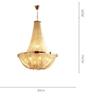 Axyaa Gold & Silver Tassel Pendant Chandelier - Luxury Lighting Fixture for Living room