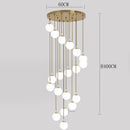 Axyaa Staircase Chandeliers LED Pendant Light for Modern Living Room Decor
