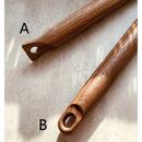 Axya Natural Walnut Dough Rolling Pin - Kitchen Pastry Tool