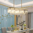 Axyaa Crystal Chandelier Pendant Light for Living Room and Dining Room