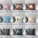 Axyaa Cartoon Abstract Cup Pattern Pillowcase Cushion Cover
