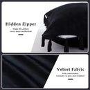 Black Tassel Pillowcases by Axyaa - Velvet Holiday Home Decoration Gift