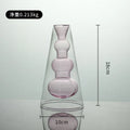 Axyaa Stained Glass Double Vase Hydroponic Flower Desktop Decoration