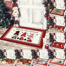 Christmas Dwarf Print Floor Mat for Living Room and Balcony Decoration by Axyaa