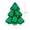 Silicone Christmas Chocolate Mold Set Snowflake Tree Stars Elk Snowman Axyaa