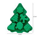 Silicone Christmas Chocolate Mold Set Snowflake Tree Stars Elk Snowman Axyaa