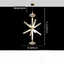 Axyaa Nordic Glass Chandelier for Stylish Spaces