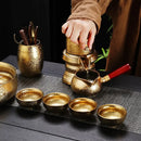 Axya Luxury Tea Set - 24k Gold-plated & 999 Silver-plated Top-grade Chinese Tea Set