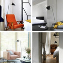 Axyaa Modern Minimalist LED Floor Lamp with Black Lampshade