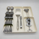Axyaa Kitchen Drawer Organizer Rack for Knives Forks Spoons Bottles & Utensils