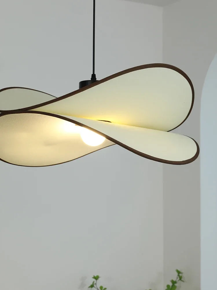 Axyaa Wabi Sabi Cloth Ceiling Lamp LED Chandelier for Living Room and Kitchen Island