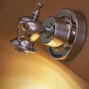 Axyaa Chrome Wall Light 3000K Sconce, Art Deco Bedroom Atmosphere, Hotel Stairs