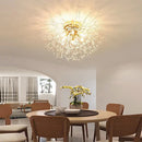 Axyaa Nordic LED Crystal Chandelier Ceiling Light for Home Decor