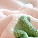 Axyaa Floral Flannel Fleece Blanket - Soft All Season Throw for Bed Sofa