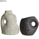 Axyaa Retro Ceramic Vase with Creative Handle for Table Decoration and Flower Arrangement