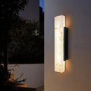 Axyaa Outdoor Marble Wall Lamp for Courtyard Gate, Waterproof Villa Exterior Wall Light