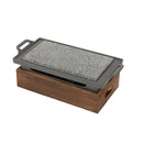 Axyaa Insulated Heated BBQ Plate for Lamb Chops with Alcohol Tray