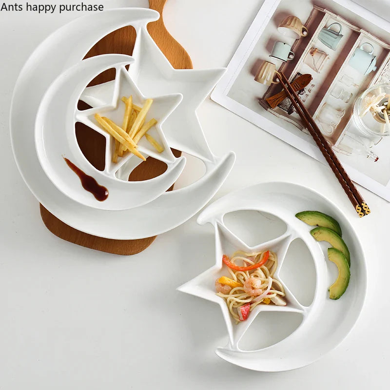 Axya Star Month Dinner Plate for Home Use and Decoration