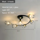 Axyaa Nordic Glass LED Ceiling Pendant Chandelier - Home Lighting Fixtures