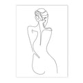 Axyaa Abstract Nude Woman Canvas Poster Sexy Bedroom Decor Prints