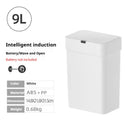 Axyaa Smart Trash Can for Narrow Spaces: Auto Sensor, Dual Orientation (Vertical/Horizontal)