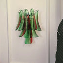 Axyaa Murano Glass Wall Lamp, Green Lampshade, Living Room Bedroom Decor