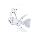 Axyaa LED Artwork Track Lighting Fixture, White Rail Lamp, Adjustable Vintage Industrial Spotlights