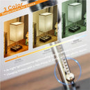 Axyaa Pull Chain Table Lamp with Phone Stands and Built-In Outlet