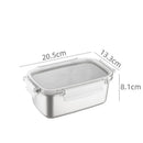 Axyaa Stainless Steel Fresh-keeping Box with Lid - Portable Food Storage Box