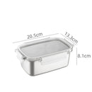 Axyaa Stainless Steel Portable Food Fresh-keeping Box with Lid