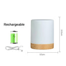 Axyaa LED Dimmable Night Light: Rechargeable Table Lamp for Bedroom Decor
