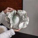 Axyaa Butterfly Wings Ceramic Vase Desk Decoration Modern Decor Artificial Flowers