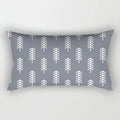 Axyaa Nordic Grey White Geometric Square Pillowcase for Home Decor