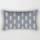 Axyaa Geometric Grey White Square Pillowcase for Home Decor and Living Room