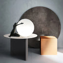 Axya Human Statue Moon Light Desk Lamp Resin Man Decor E27 Bulb Fixture