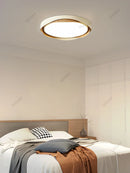 Axyaa Walnut LED Ceiling Lamp for Modern Living Room & Bedroom