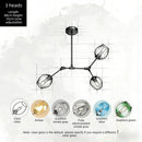 Axyaa Large Indoor Chandelier Light for Dining Living Room Stairwell, E26/E27 Base
