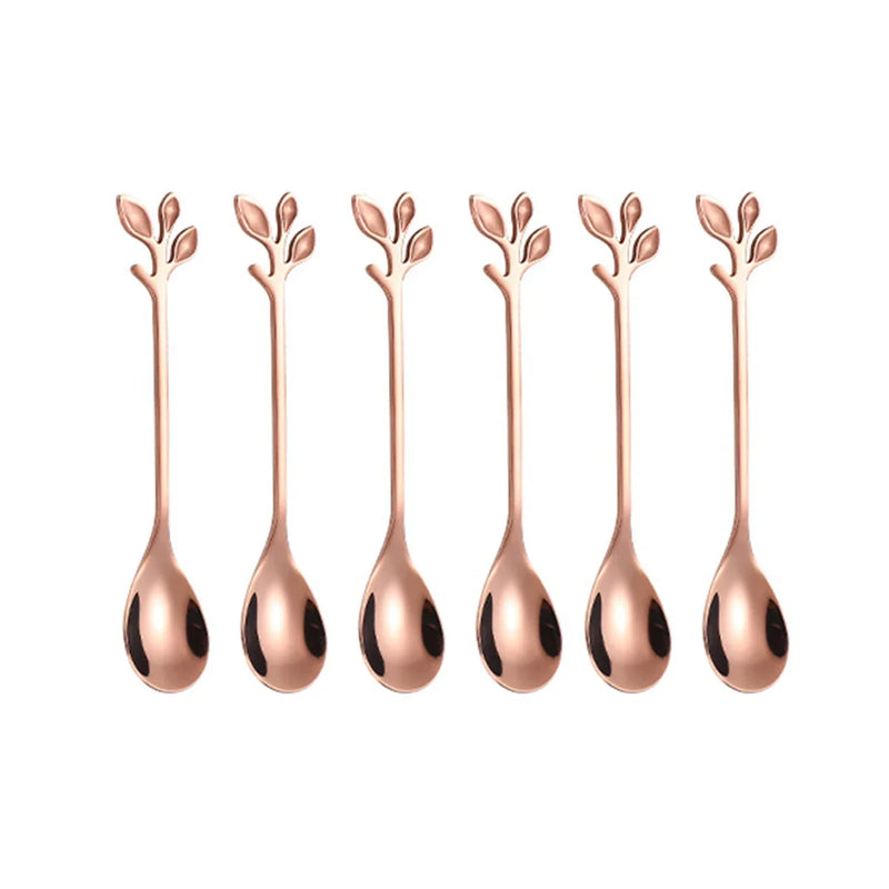Axyaa Stainless Steel Ice Cream Scoop Set of 6 Pieces