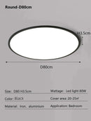 Axyaa Minimalist Rectangular Ceiling Light by Modern Ultrathin Living Room Lamps