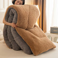 Axyaa Jacquard Velvet Winter Blanket - Cozy & Weighted Single/Double Comforter