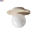 Axyaa Natural Stone LED Ceiling Light Fixture - Modern Indoor Living Room Lighting