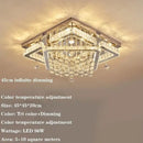 Axyaa Luxury Crystal Ceiling Light with Remote Control