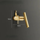 Axyaa Copper Wall Lamp: Nordic Design, LED Light, Rotatable Bedside Luxury