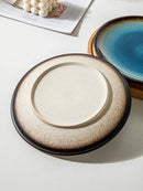 Axyaa 8-inch Ice Disc Ceramic Dessert Plate - Premium Japanese Dish