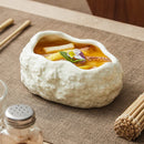 Axyaa Stone Pattern Dan Ceramic Plate Set