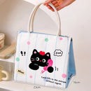 Axyaa Cartoon Lunch Box Bag: Korean Style Ice Bag for Student Worker, Thermal Lunch Storage